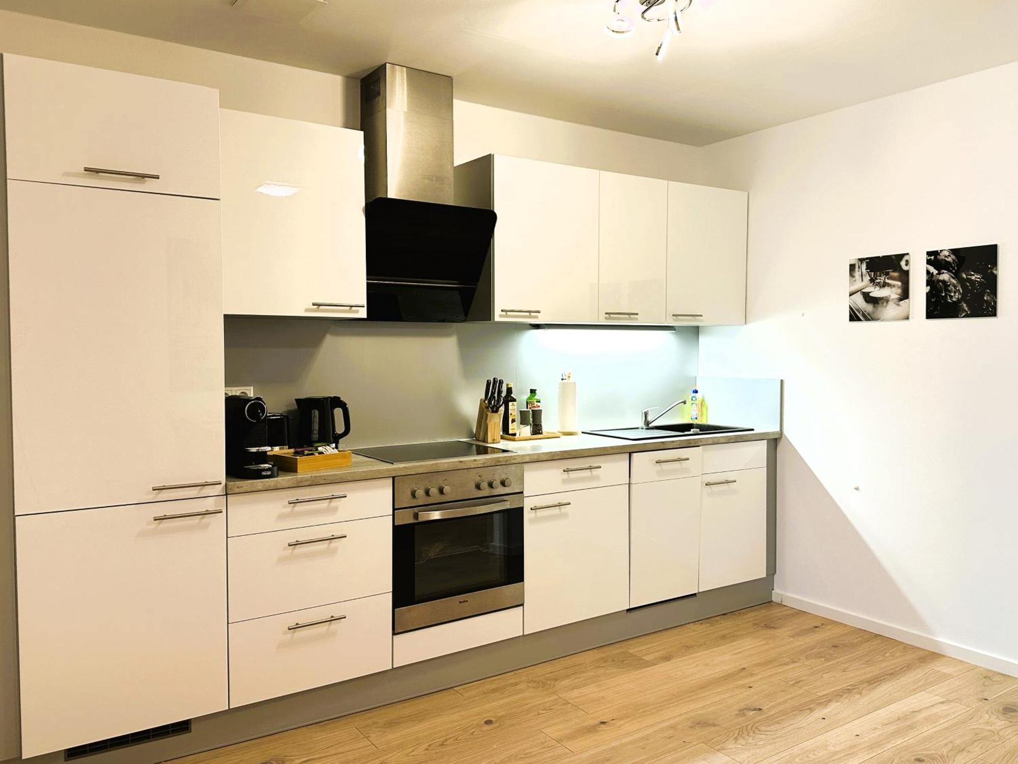 Bohnapartments - Nordkap-Suiten - Gratis Parkplatz - Moderner Neubau - Erdgeschoss - Fussbodenheizung Ерфурт Стая снимка