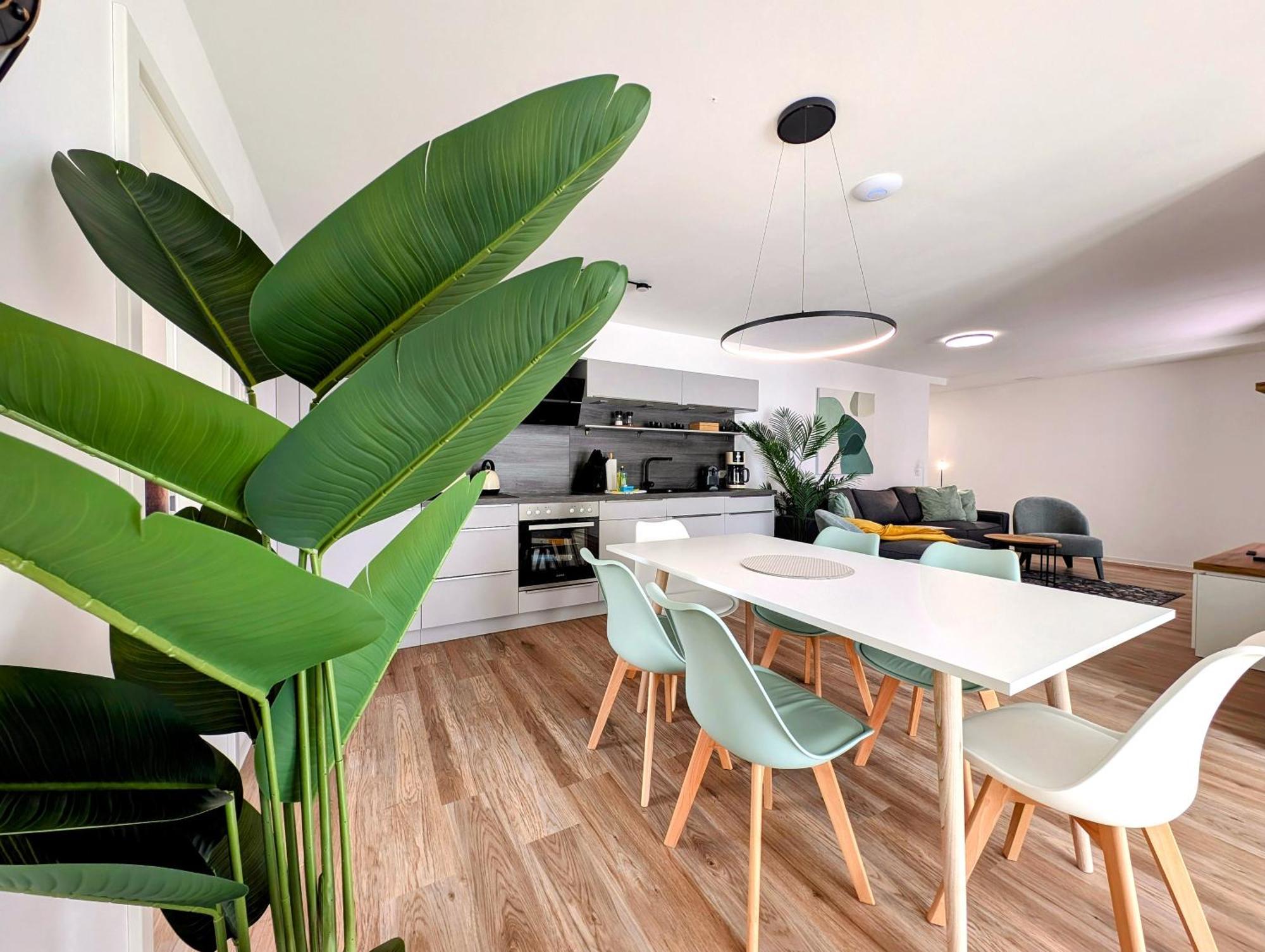 Bohnapartments - Nordkap-Suiten - Gratis Parkplatz - Moderner Neubau - Erdgeschoss - Fussbodenheizung Ерфурт Екстериор снимка