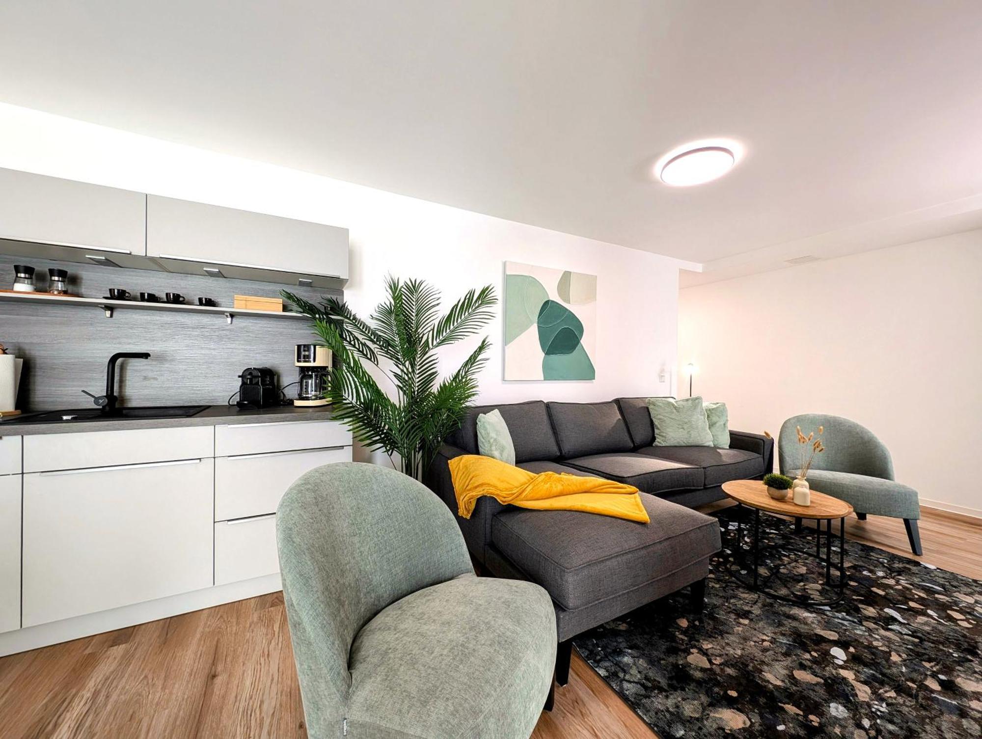 Bohnapartments - Nordkap-Suiten - Gratis Parkplatz - Moderner Neubau - Erdgeschoss - Fussbodenheizung Ерфурт Екстериор снимка