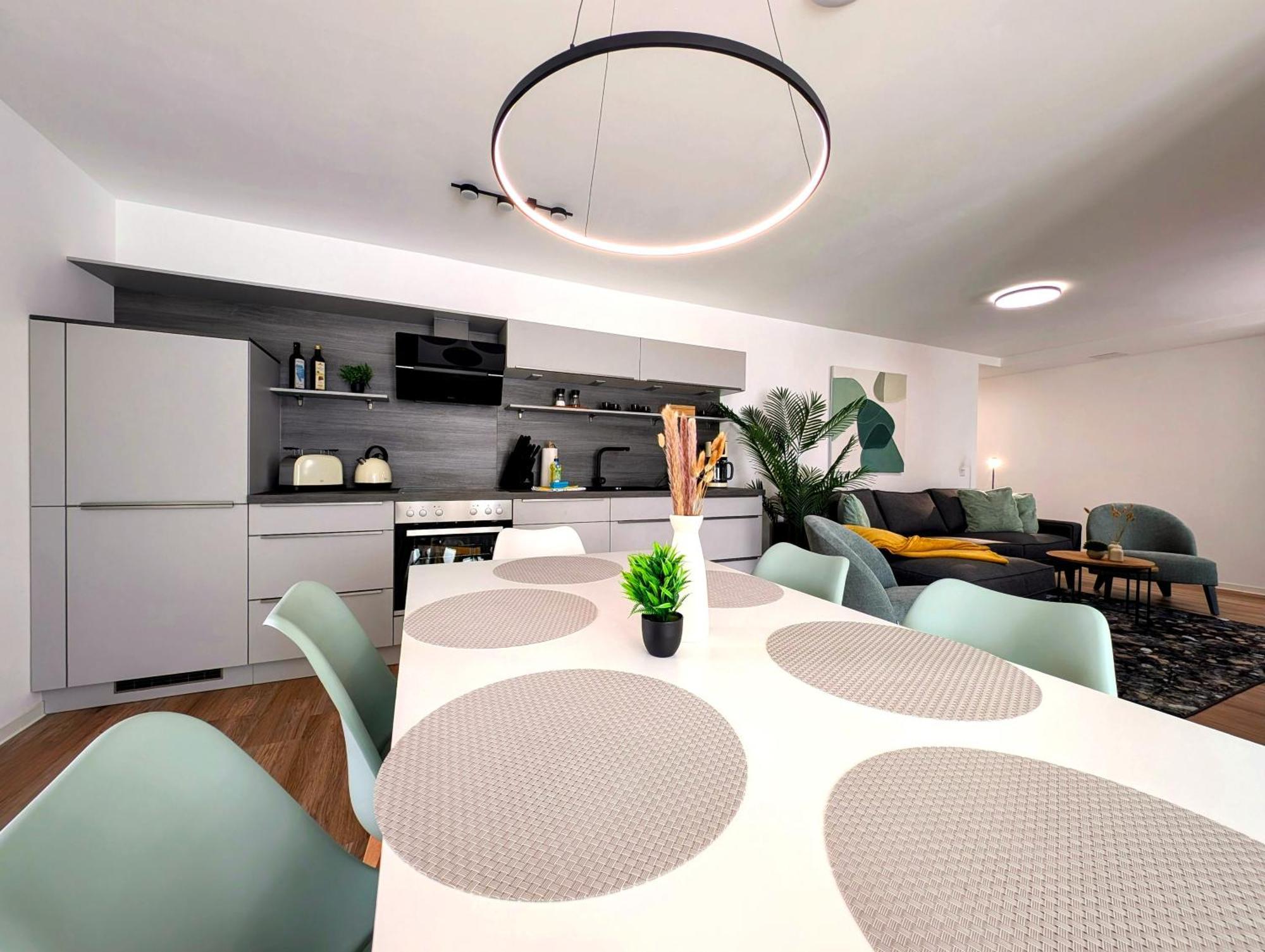 Bohnapartments - Nordkap-Suiten - Gratis Parkplatz - Moderner Neubau - Erdgeschoss - Fussbodenheizung Ерфурт Екстериор снимка