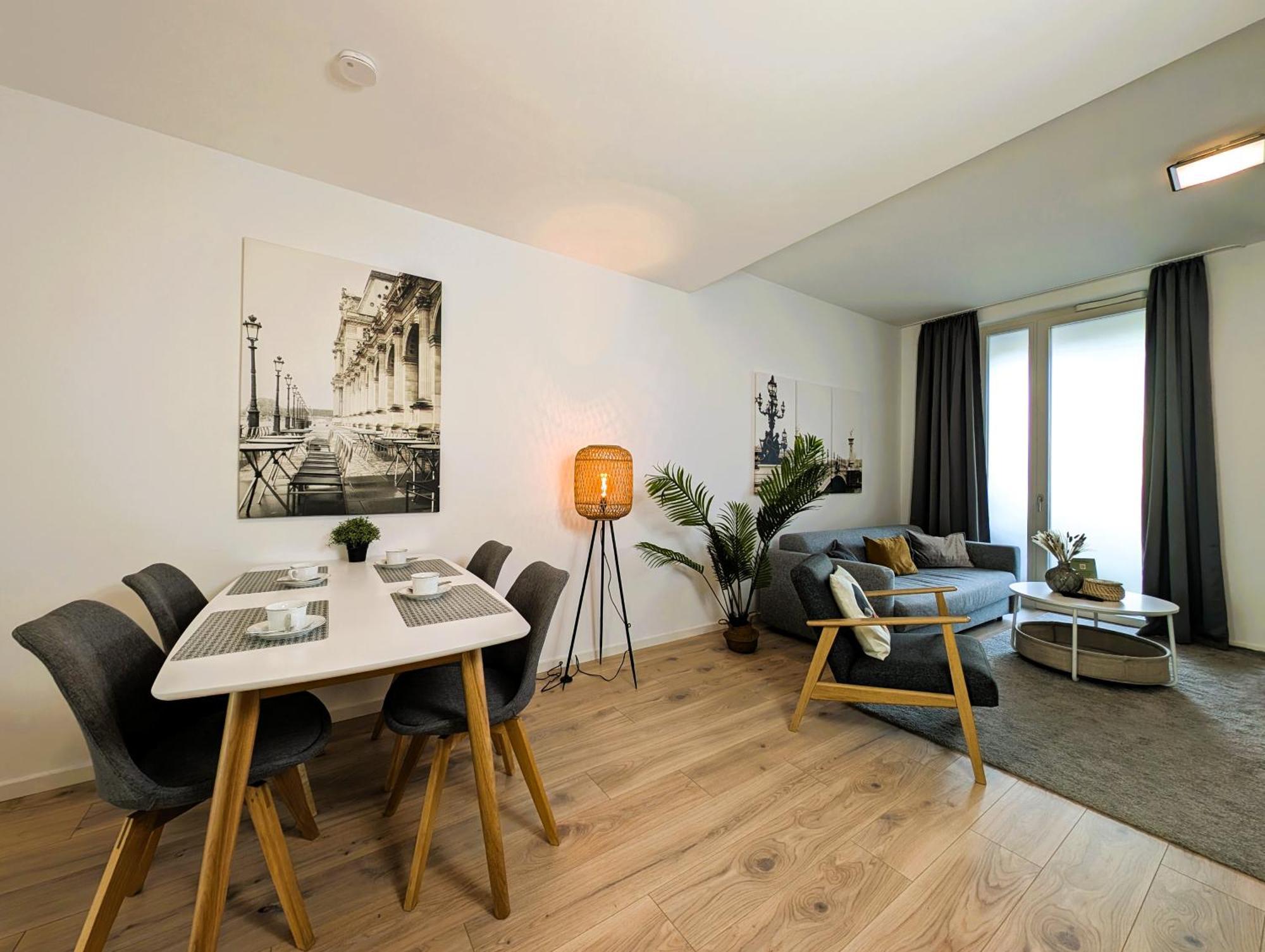 Bohnapartments - Nordkap-Suiten - Gratis Parkplatz - Moderner Neubau - Erdgeschoss - Fussbodenheizung Ерфурт Екстериор снимка